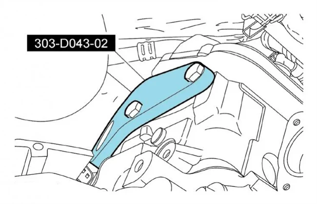 Ford Rotunda 303-D043-02 Adapter for 303-D043