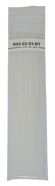 Polyvance R02-02-03-NT Natural Polypropylene Rod 1/16" 30 ft