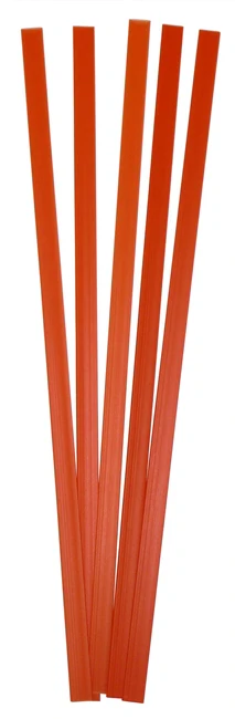 Polyvance R02-04-01-OR Orange Polypropylene Strip, 5', 3/8"x1/16"