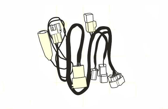 Toyota 09990-00450 ABS Actuator Subharness "P"